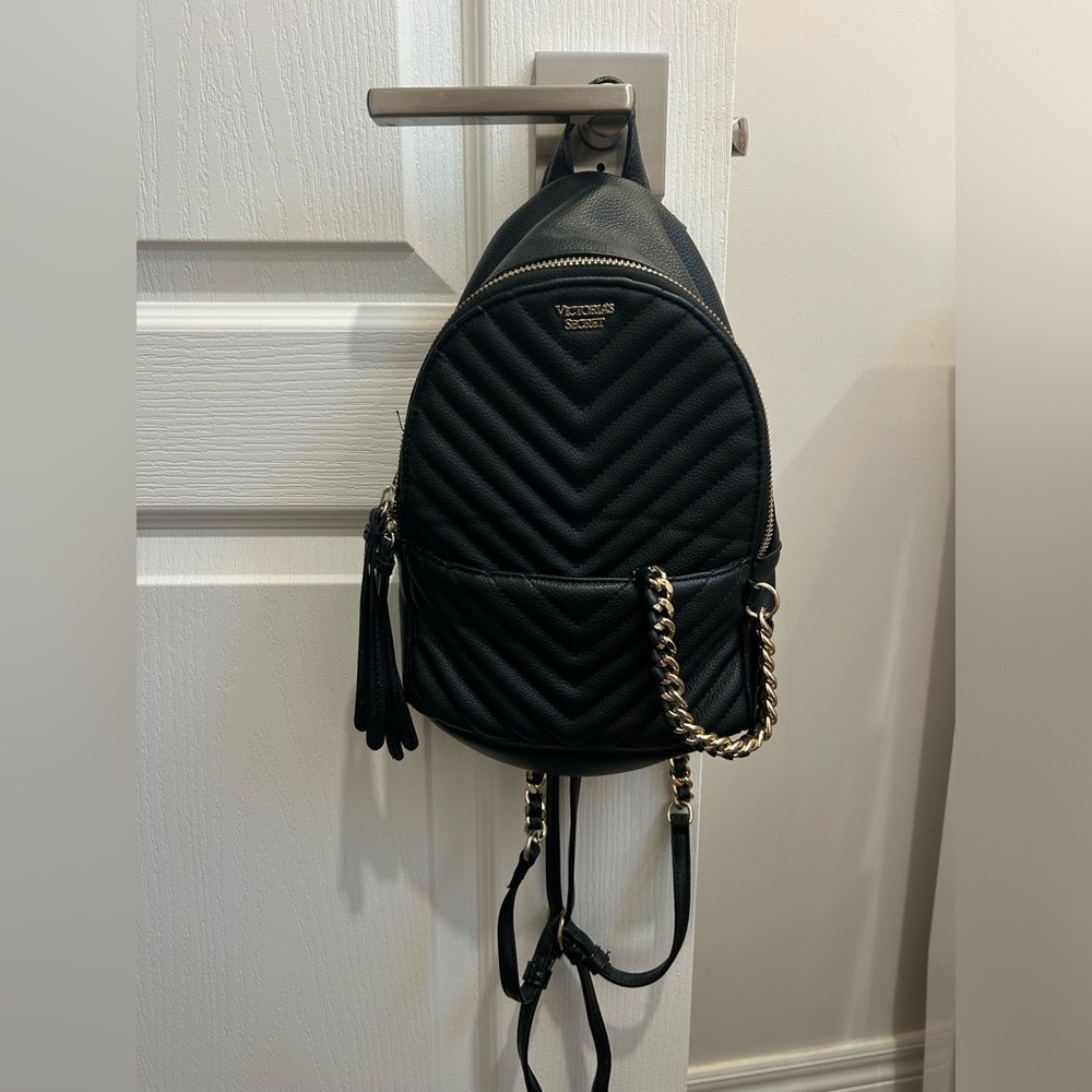 Mini Leather Victorias Secret Backpack